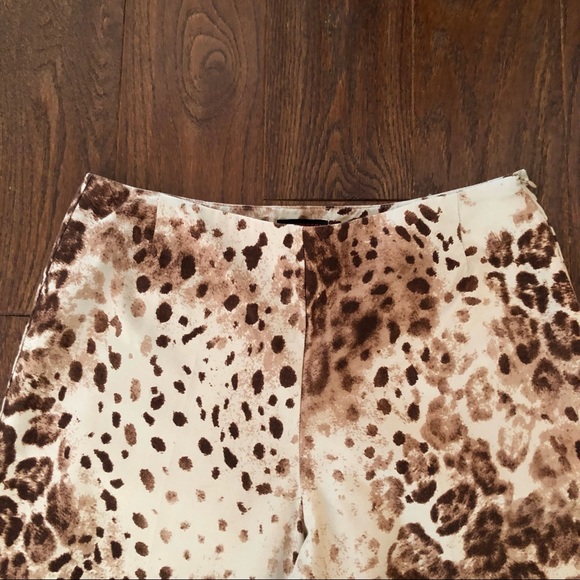 New York & Co Animal Print Cropped Pants - Picture 2 of 6